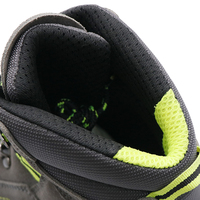 Chaussures de sécurité de randonnée MaxiTough à embout d'acier, tige en daim, semelle extérieure anti-perforation PU/PU, doublure en mesh, bottes de travail industrielles