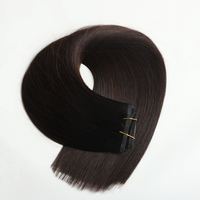 Extensions de cheveux humains de qualité supérieure, 100% cheveux vierges russes, cuticules alignées, blondes, invisibles, avec clips en PU