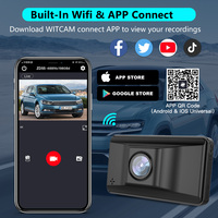 Usine en gros double lentille 3 ''écran tactile vision nocturne GPS Wifi 4K caméra de voiture boîte noire enregistreur de conduite enregistrement en boucle ZD55