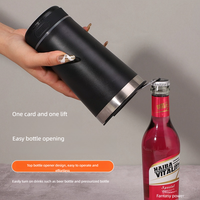Bouteille d'eau en acier inoxydable écologique intelligente numérique personnalisée de 16 oz avec haut-parleur Bluetooth, lumière LED, gobelet à vin