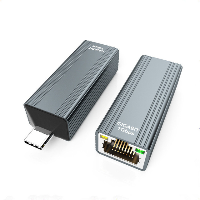 New Arrival Portable Mini 1000Mbps RTL8153B Network Cards Converter USB a Type C to 1000M Ethernet Adapter for PC Laptop
