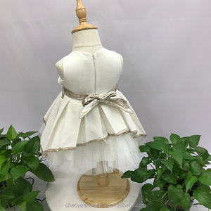 Vêtements d'été pour petite fille, tenue d'anniversaire, col en tulle, robes de noël pour petites filles de 1 an - Product Image 2