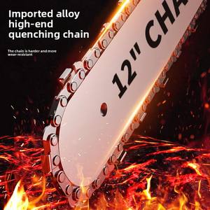 Scie à chaîne sans fil OEM 21V 12 pouces, scie à chaîne électrique à batterie, bricolage industriel, moteur sans balais en acier, 700W pour le bois - Product Image 3