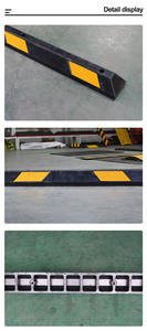 <span class=keywords><strong>Merak</strong></span> RU-750-1 165CM/180CM/200CM Rampa in gomma gialla riflettente resistente per blocco parcheggio, garage, camion e auto - Product Image 6