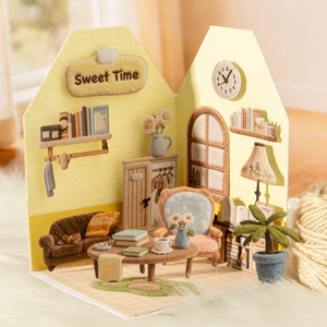 Lot de 30 autocollants rigides auto-adhésifs, autocollants découpés à l'emporte-pièce sur le thème de la maison en peluche pour embellissement de collages DIY - Product Image 2