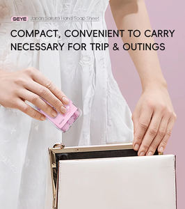 Comprimés de savon faits à la main au <span class=keywords><strong>beurre</strong></span> de karité en forme de <span class=keywords><strong>mini</strong></span> pétale portables Tissu à usage unique pour les étudiants et les enfants - Product Image 6