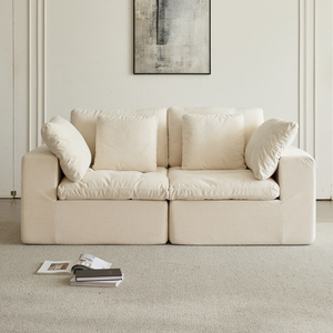 Sofá Compacto Reclinável a Vácuo para Apartamento, <span class=keywords><strong>2</strong></span> Lugares, Espuma Comprimida, Ideal para Dormitórios e Espaços Pequenos - Product Image 2