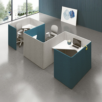 Station de travail modulaire linéaire pour bureau, vente chaude, 6 places pour la collaboration d'équipe, bureau ouvert