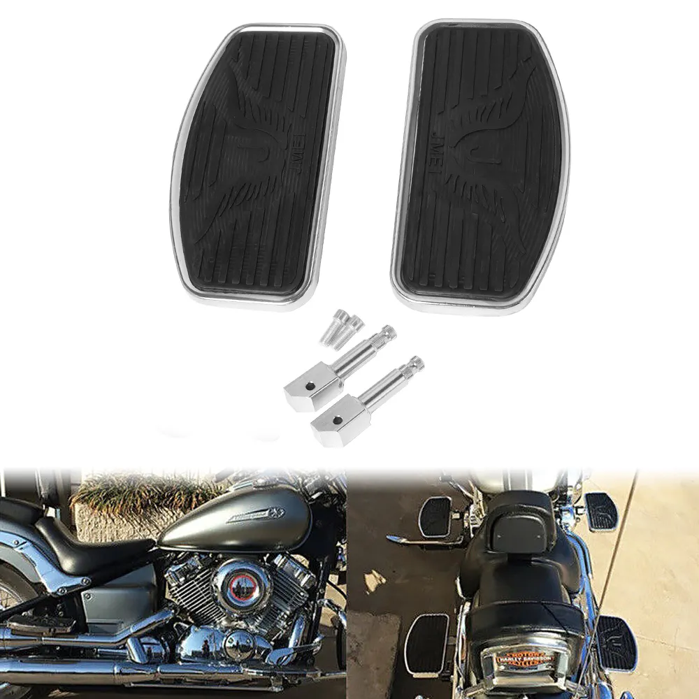 Motorcycle Front Rear Wide Foot Rider Driver Foot Rest Floorboards For Honda Shadow For Yamaha Dragstar For KAWASAKI Vulcan