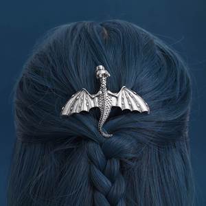 Vintage Viking Dragon Hairpin Fashionable and Elegant Women's Retro Nordic Norwegian Style Hair Accessory Hair <b>Clips</b> - Product Image 2