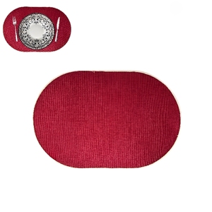 Tovaglietta Ovale in Poliestere 45x30 cm Bordeaux Italia AR.CA. SRL - Product Image 1