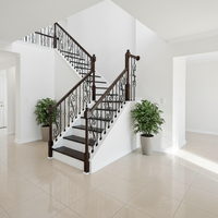 Rampe d'escalier et systèmes de garde-corps de loft modernes en fer forgé - Fabrication sur mesure peignable