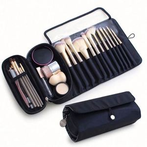 Organizador de Brochas de Maquillaje para Viaje, con Capacidad para Más de 20 Brochas, Estuche Enrollable para Brochas de Maquillaje - Product Image 3