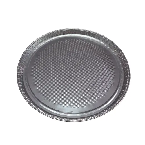 Panelas de alumínio recicláveis Round Shape13 * 7inch folha rasa bandeja 330*18mm alumínio folha food container pizza bolo torta bandeja
