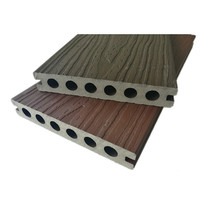 Plancher composite en bois WPC de haute qualité, moderne, antidérapant, à co-extrusion creuse, pour terrasse extérieure, jardin, balcon 138H23L