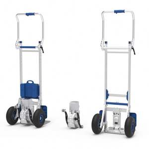 Carro de empuje de plataforma con batería, carro eléctrico, carro motorizado, camión plegable a mano, camión móvil Dolley, escalador de escaleras, camiones multifuncionales - Product Image 5