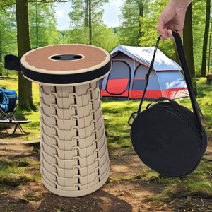 Thickened Soft <b>Plastic</b> Pad 550lbs Load-bearing Portable Retractable Folding Telescoping Upgraded Garden Chair Outdoor - Product Image 1