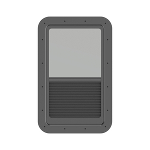 Puerta <span class=keywords><strong>de</strong></span> Entrada Redonda <span class=keywords><strong>para</strong></span> RV con Mosquitera y Cerradura, Vidrio Templado, Juntas <span class=keywords><strong>de</strong></span> Goma, Persianas Plegables 26''X72'' - Product Image 5
