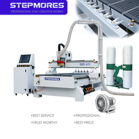 Vente directe usine – Machine de découpe et gravure CNC 1325 ATC pour le bois avec 8 changeurs d'outils automatiques, roulements et moteur