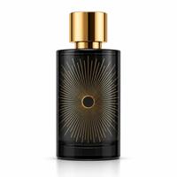 Flacon de parfum vide en verre 35 ml avec bouchon argenté, flacon pulvérisateur cylindrique fin bleu foncé rechargeable, vente en gros, emballage personnalisé avec logo