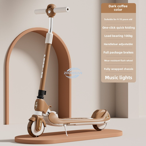 Trottinette à pousser pliable à deux roues pour enfants de 6 à 12 ans, garçons et filles, en plastique moderne pour l'extérieur - Product Image 5