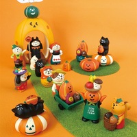 Figurine de chat japonais tendance style ZAKKA pour Halloween, cadeau, artisanat en résine fait main, décoration, emballée individuellement