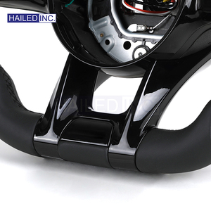 Volant en cuir avec garniture noire pour Mercedes Benz W211 W169 W177 W221 GLS X167 GLA45 X156 GLE <span class=keywords><strong>53</strong></span> <span class=keywords><strong>AMG</strong></span> GT - Product Image 3