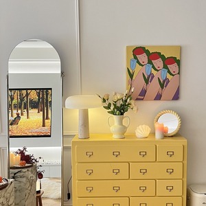 Lámpara de mesa con forma de hongo, base de travertino, bombilla LED E27, 220V, control de interruptor, para dormitorio, sala de estar, estudio, luz decorativa - Product Image 2