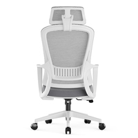 Vente directe d'usine de chaises de bureau ergonomiques confortables à dossier haut, chaises de direction pivotantes entièrement en mesh réglables