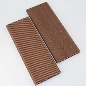Tarima <span class=keywords><strong>Exterior</strong></span> Moderna Impermeable de WPC con Superficie Lisa con Relieve 3D de Grano de Madera, <span class=keywords><strong>Suelo</strong></span> Compuesto Ecológico para <span class=keywords><strong>Patio</strong></span> - Product Image 4