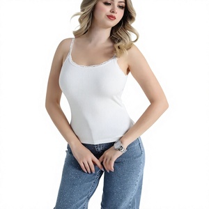<b>Plus</b> <b>Size</b> Women's O-Neck Sleeveless Solid Chiffon Breathable Tank <b>Top</b> Casual Summer Style Beige Front Logo - Product Image 1