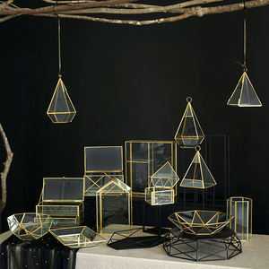 <span class=keywords><strong>Pot</strong></span> <span class=keywords><strong>en</strong></span> <span class=keywords><strong>verre</strong></span> de terrarium de forme géométrique <span class=keywords><strong>en</strong></span> <span class=keywords><strong>verre</strong></span> Oem avec couvercle Vase de terrarium <span class=keywords><strong>suspendu</strong></span> pour plantes succulentes Décoration intérieure - Product Image 2