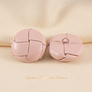 Bán Buôn Chất Lượng Cao 15-25Mm Da Thật Nút Chân Tay Làm Bằng Da Tự Nhiên Bọc Nút Chân Cho Quần Áo - Product Image 6