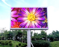 Mur vidéo extérieur SMD2727 P6 Colonne Fixe LED Panneau Numérique Panneau 6mm IP65 6 Mètre Panneau LED pour Publicidad Animation