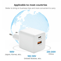 Adaptateur d'origine chaud PD 20W chargeur double Ports mur EU US PLUG chargeur rapide pour Iphone Android