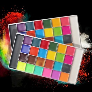 <span class=keywords><strong>Paleta</strong></span> de <span class=keywords><strong>pintura</strong></span> profesional para cara de Halloween, 26 <span class=keywords><strong>colores</strong></span>, arcoíris, purpurina - Product Image 6