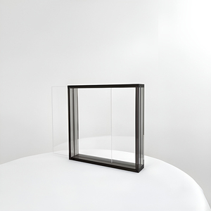 Khung ảnh Acrylic vuông-Màn hình mặt bàn hai mặt với Bảng trượt ra cho ảnh cưới & tưởng niệm - Product Image 4