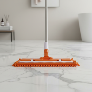 ไม้ถูพื้นอัจฉริยะ Foor Cleaners แบบหมุนได้ 360 องศา หัวเช็ดทำจากผ้าเชนิลล์ ใช้งานง่าย สะดวกสบาย สำหรับทำความสะอาดบ้านและภายนอกอาคาร พร้อมด้ามเหล็กและหัวโพลีเอสเตอร์ - Product Image 3