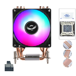 Qiuzaim 9Cm Koelventilator Efficiënt 2 Heat Pipes Cpu Koeler 3pin/4pin Pwm Stille <span class=keywords><strong>Pc</strong></span> Ondersteunt X 79X99X299 2099 2011 Moederbord 12V - Product Image 1