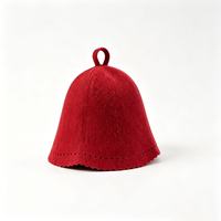 Chapeau de sauna en feutre de laine durable, plusieurs couleurs disponibles, unisexe, isolation thermique, bonnet Banya, possibilité de personnaliser le logo