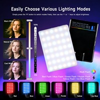Mini Lampe d'appoint LED RGB Droite pour Vidéo, Photographie, Vlog en Direct, Clip pour Téléphone, iPhone, iPad, Ordinateur Portable, Appareil Photo – Sans Alimentation Externe