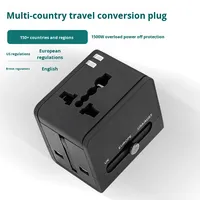 Pabrik Global langsung Multifungsi pengisi daya konverter USB soket adaptor nirkabel Universal pengisi daya perjalanan