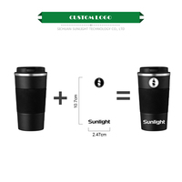 Tasse à café rose tasse thermos en métal gobelet étanche vente en gros en vrac personnaliser tasse à café tasse thermique à double paroi en acier inoxydable
