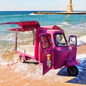ALLBETTER Mobile triciclo elettrico <span class=keywords><strong>Piaggio</strong></span> APE <span class=keywords><strong>furgoncino</strong></span> carrello cibo con cucina completa per bevande Bar Catering camion per la vendita - Product Image 3