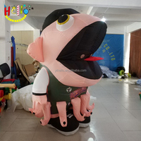 Costumes de mascotte de pieuvre de dessin animé gonflables pour événements sportifs