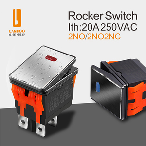 สวิตช์โยกแบบมีไฟแสดงสถานะ เปิด-ปิด ขนาด 28*22 มม. 28*10.5 มม. 19*13 มม. 12V พร้อมไฟ LED สีแดง เขียว น้ำเงิน เหลือง - Product Image 3