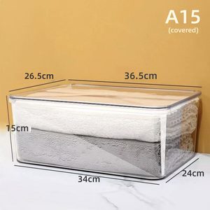 Moderno, Multifuncional, Sostenible, Rectangular, Transparente, de PET, Impermeable, Duradero, Ecológico, Plegable, Lavable, Fácil de Limpiar, de 10-20L - Product Image 1