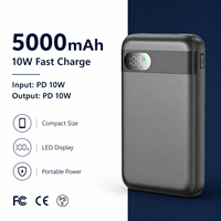 Batterie de secours d'urgence 5000mAh 10W, chargeur portable pour les voyages en plein air, logo personnalisé, fabricant en gros, CE RoHS KC FCC