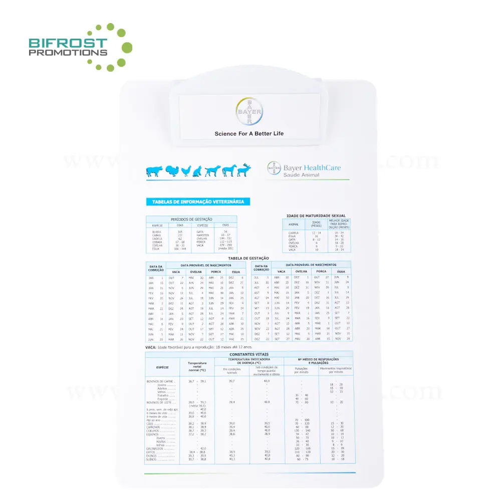 A4 Plastic Customized Hospital Clipboard