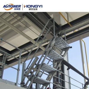 Telescopic Mở Rộng 1-6 Bước Thang Nhôm Nền Tảng Gấp Cầu Thang Với Lan Can Bước Cho Ngành Công Nghiệp Hóa Dầu - Product Image 4